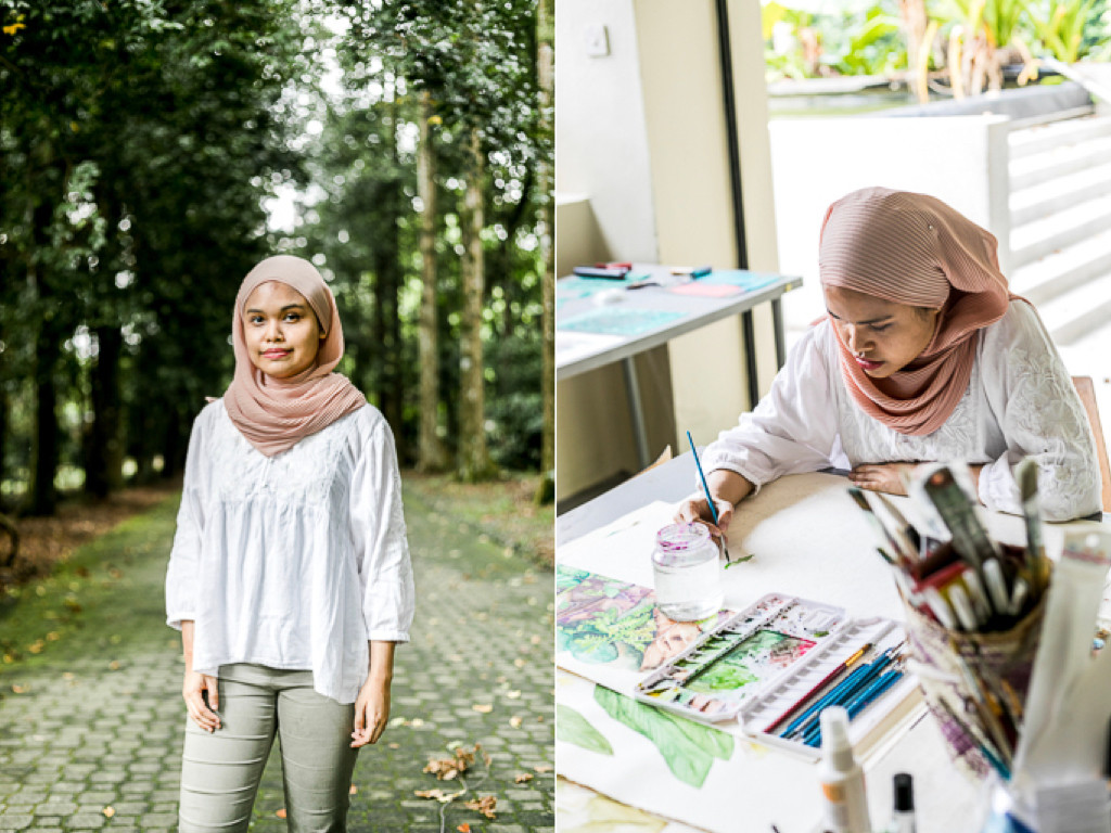 Syarifah Nadhirah, author and illustrator of The Forgotten Tastes